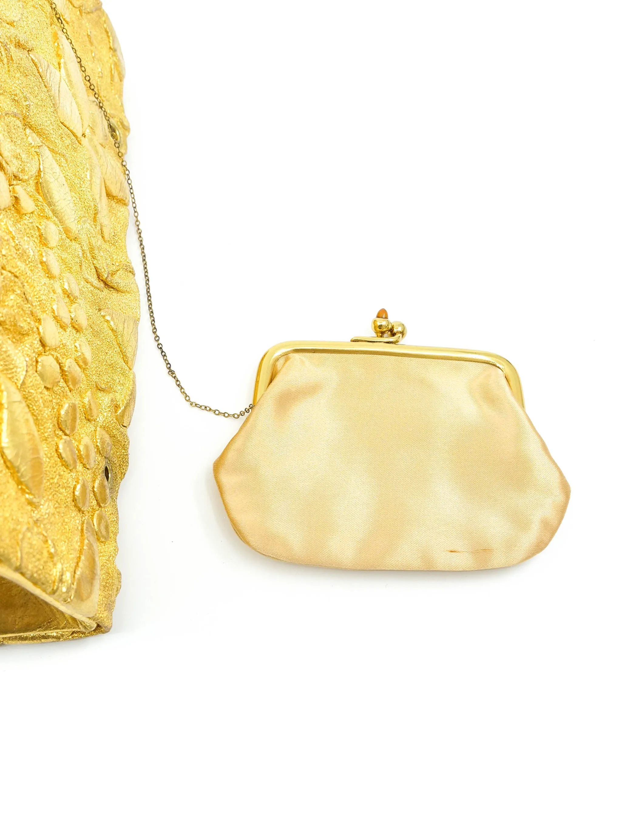 1960s Koret Gold Folding Clutch