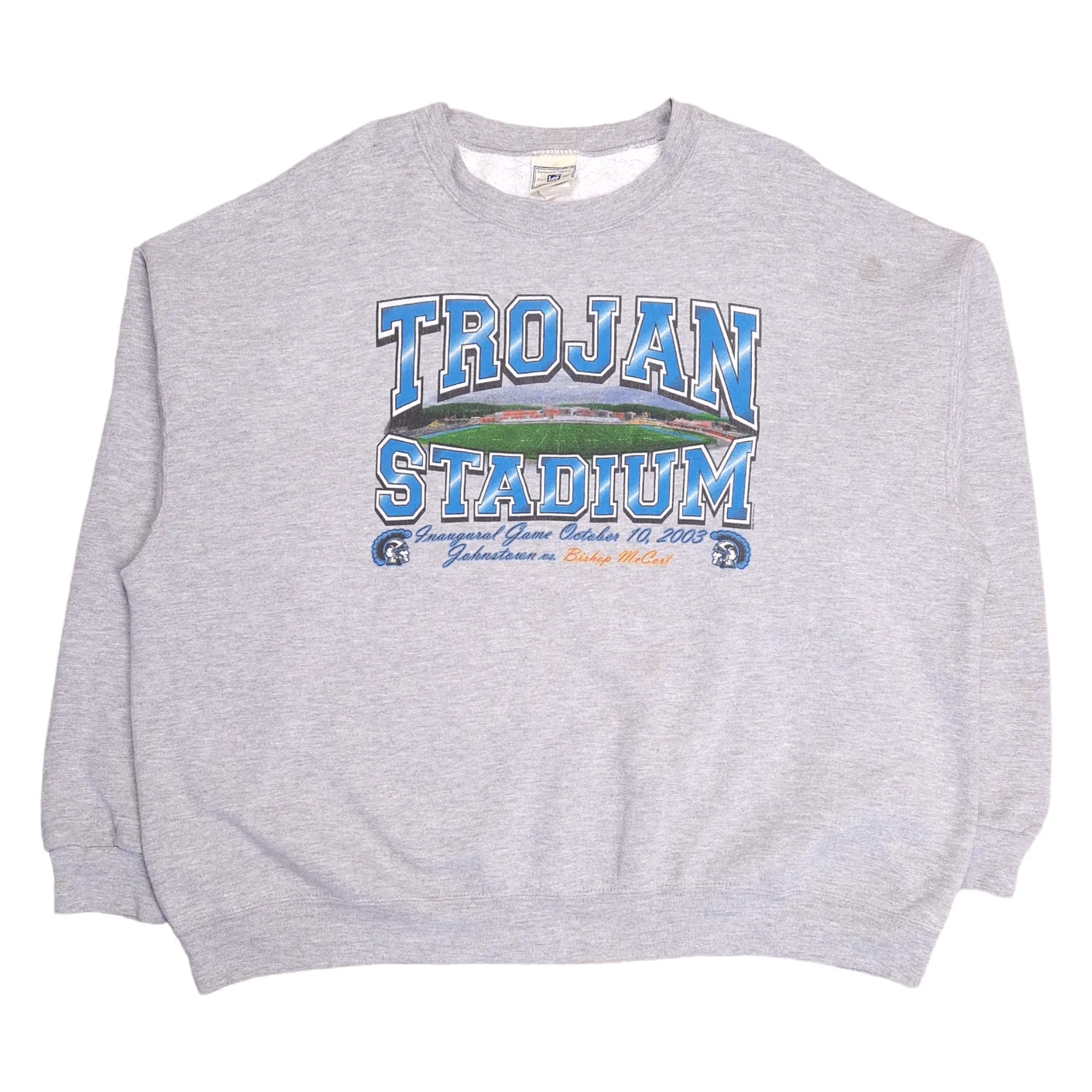 90's Lee Trojan Stadium College Football Sweatshirt Size XXL