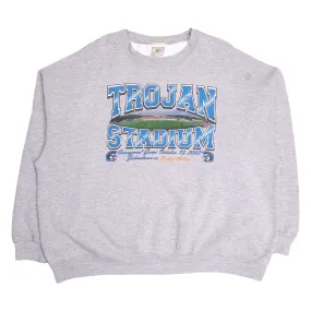 90's Lee Trojan Stadium College Football Sweatshirt Size XXL