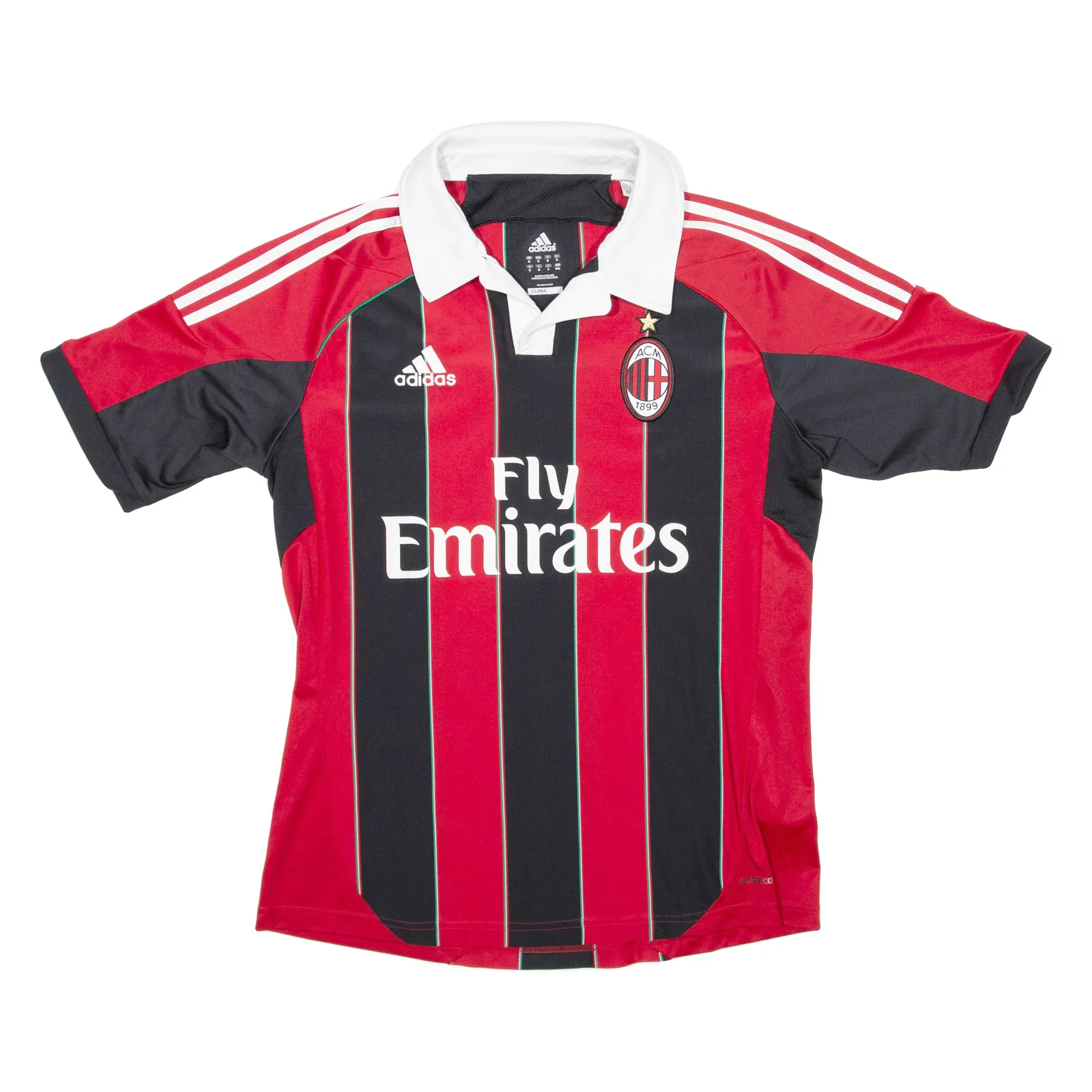 ADIDAS Ac Milan Mens Football Shirt T-Shirt Red V-Neck M