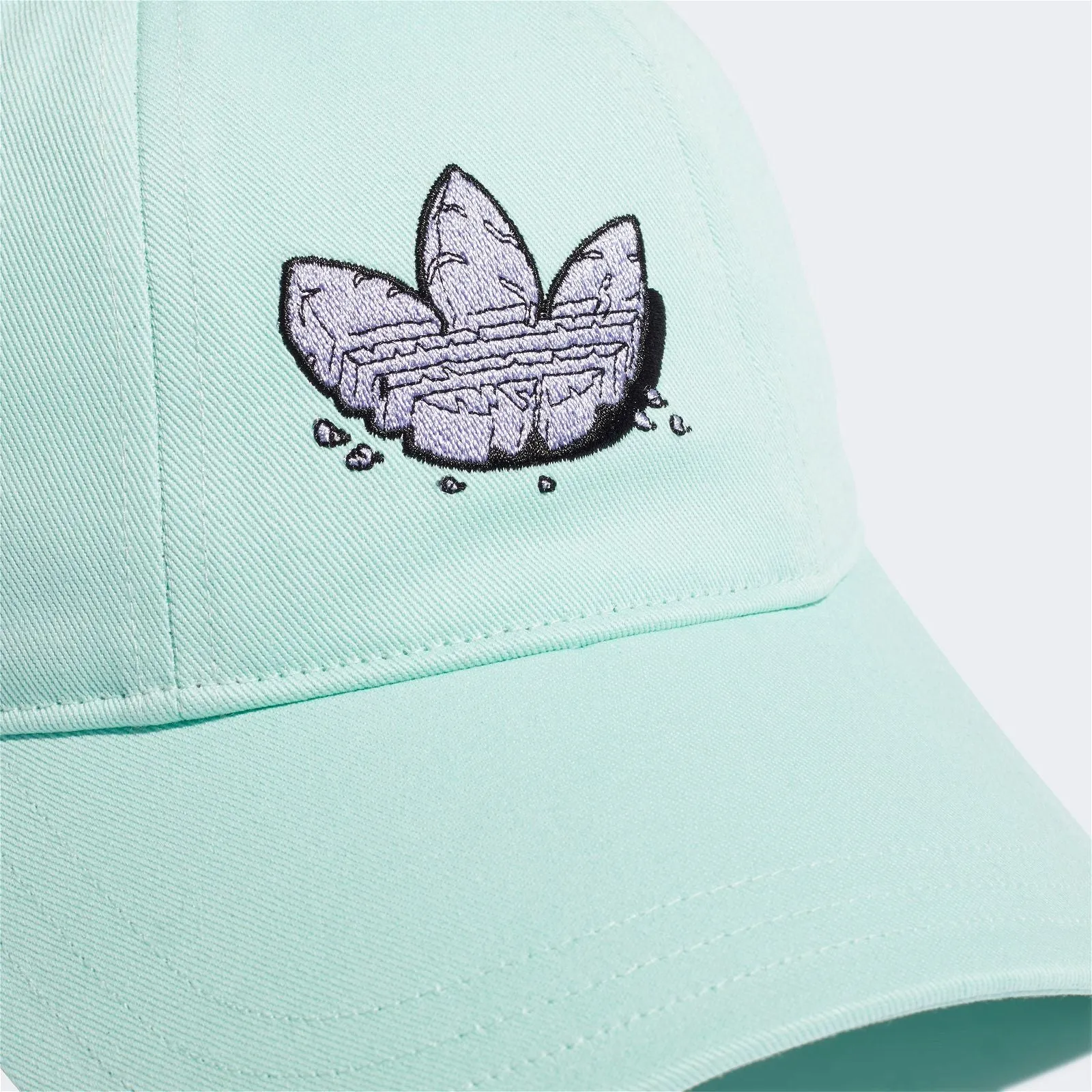 adidas Originals Dino Graphic Baseball Hat - Clear Mint / Light Purple