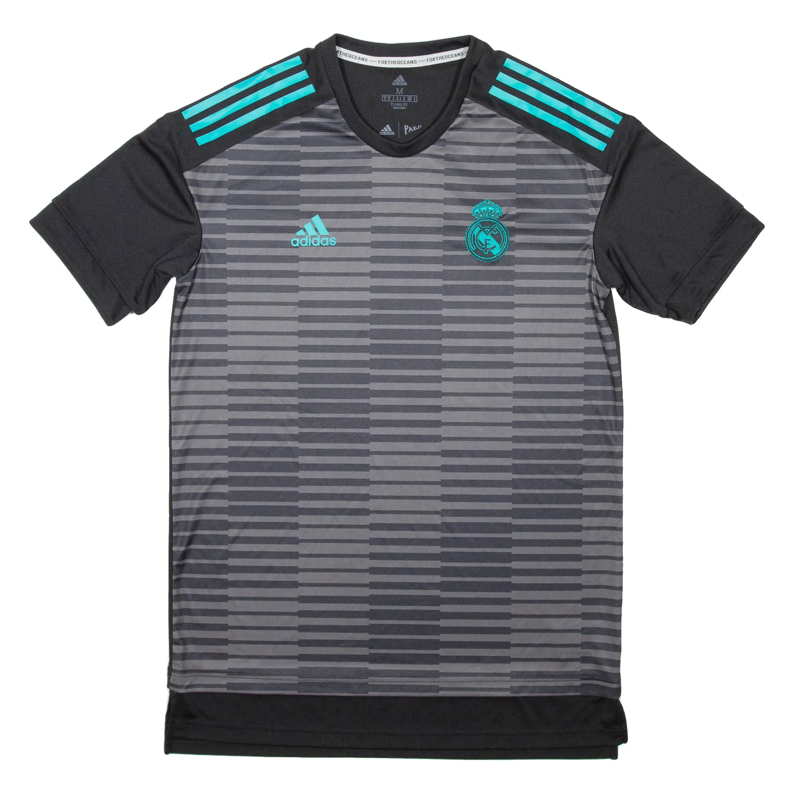 ADIDAS Real Madrid Mens Football Shirt T-Shirt Grey M