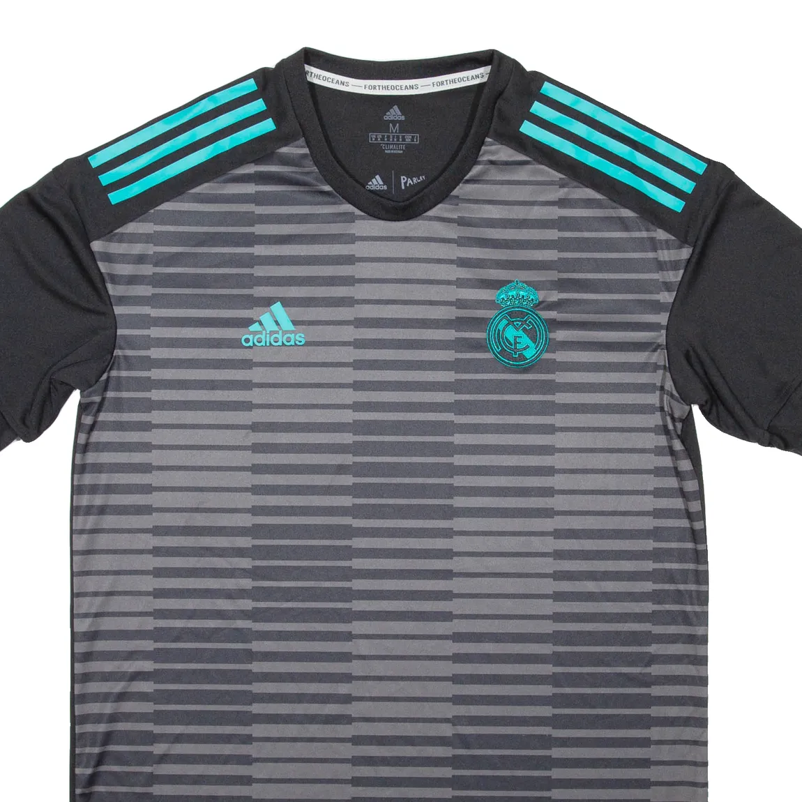 ADIDAS Real Madrid Mens Football Shirt T-Shirt Grey M