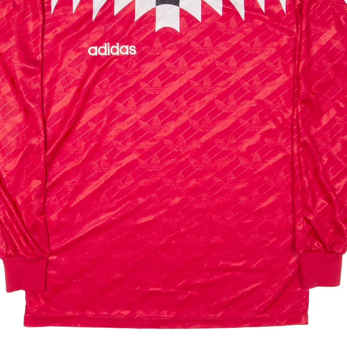 ADIDAS Retro Football Shirt Mens Football Shirt Jersey Red 90s M