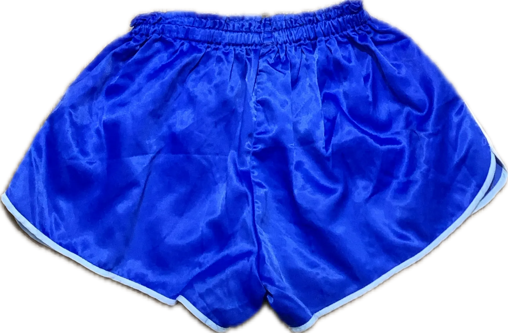 Adidas satin football blue short shorts - Small