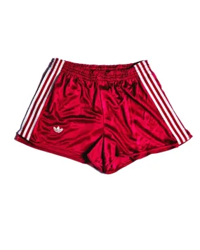  Adidas satin football burgundy shorts XL