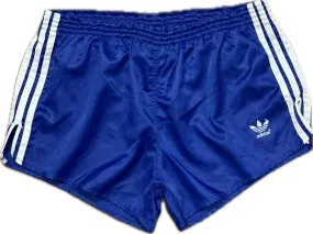  Adidas satin football shorts blue - Large Rare!!!