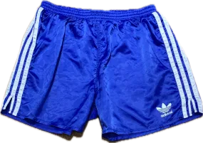  Adidas satin football shorts electric blue - Large