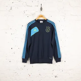 Ajax Adidas Football Training Sweatshirt - Blue - M