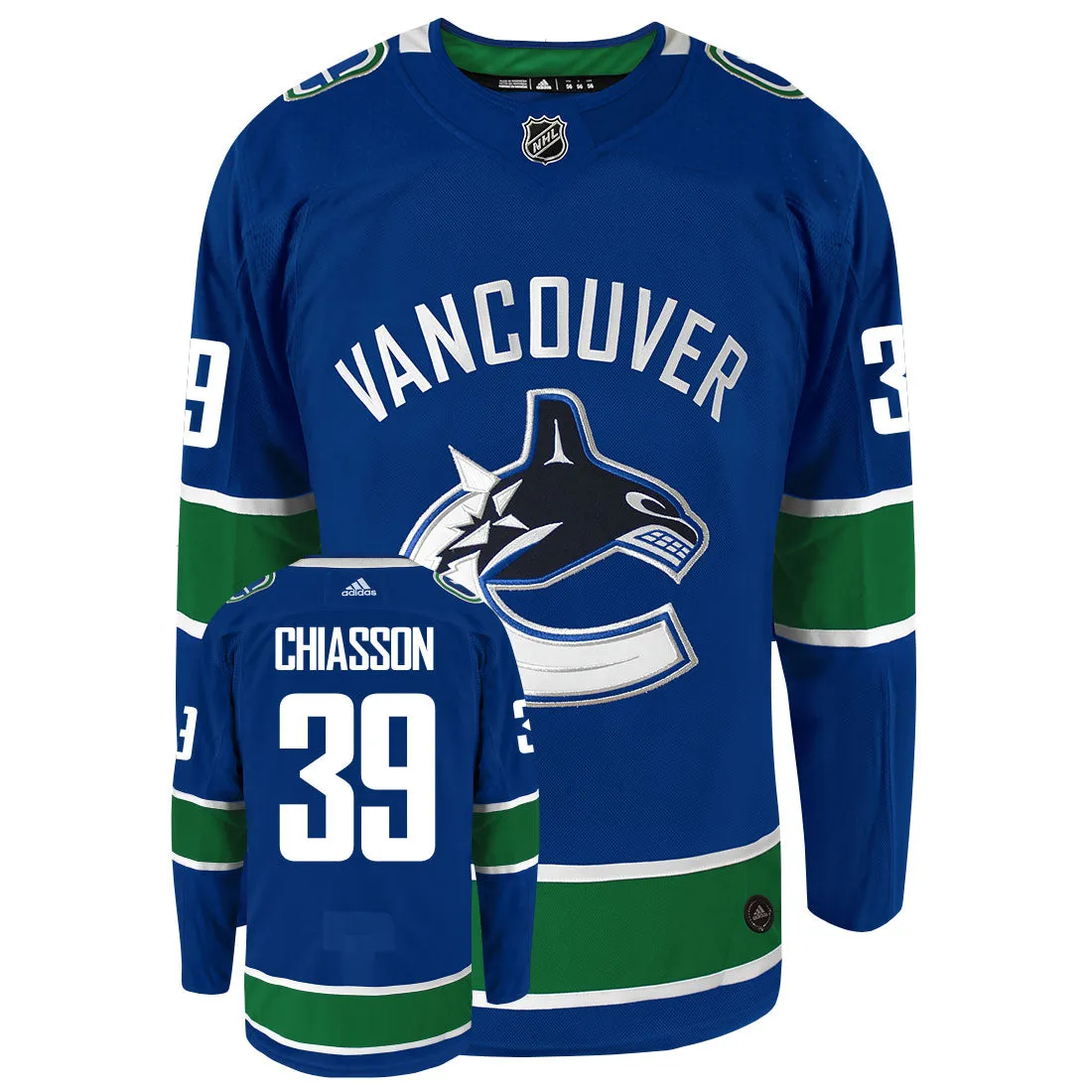 Alex Chiasson Vancouver Canucks Adidas Primegreen Authentic NHL Hockey Jersey     