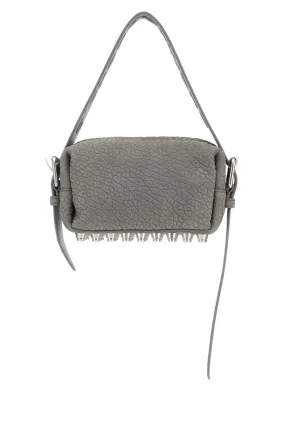 Alexander Wang Grey Nabuk Small Ricco Shoulder Bag