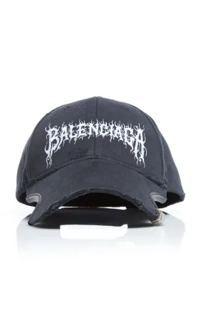 Balenciaga Logo-Embroidered Cotton Baseball Cap