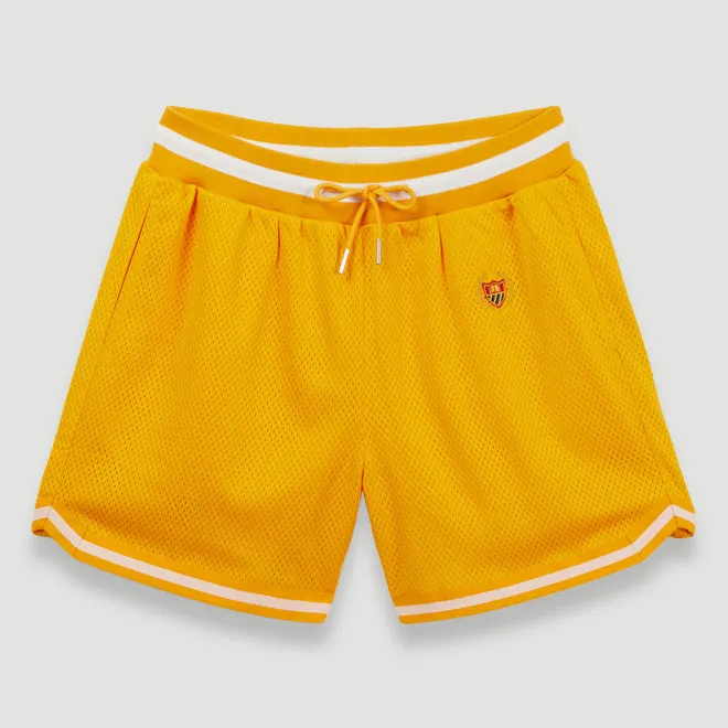 Bel-Air Athletics Men Basketball Short Emb Crest Gold