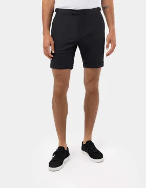 Black Linen Shorts