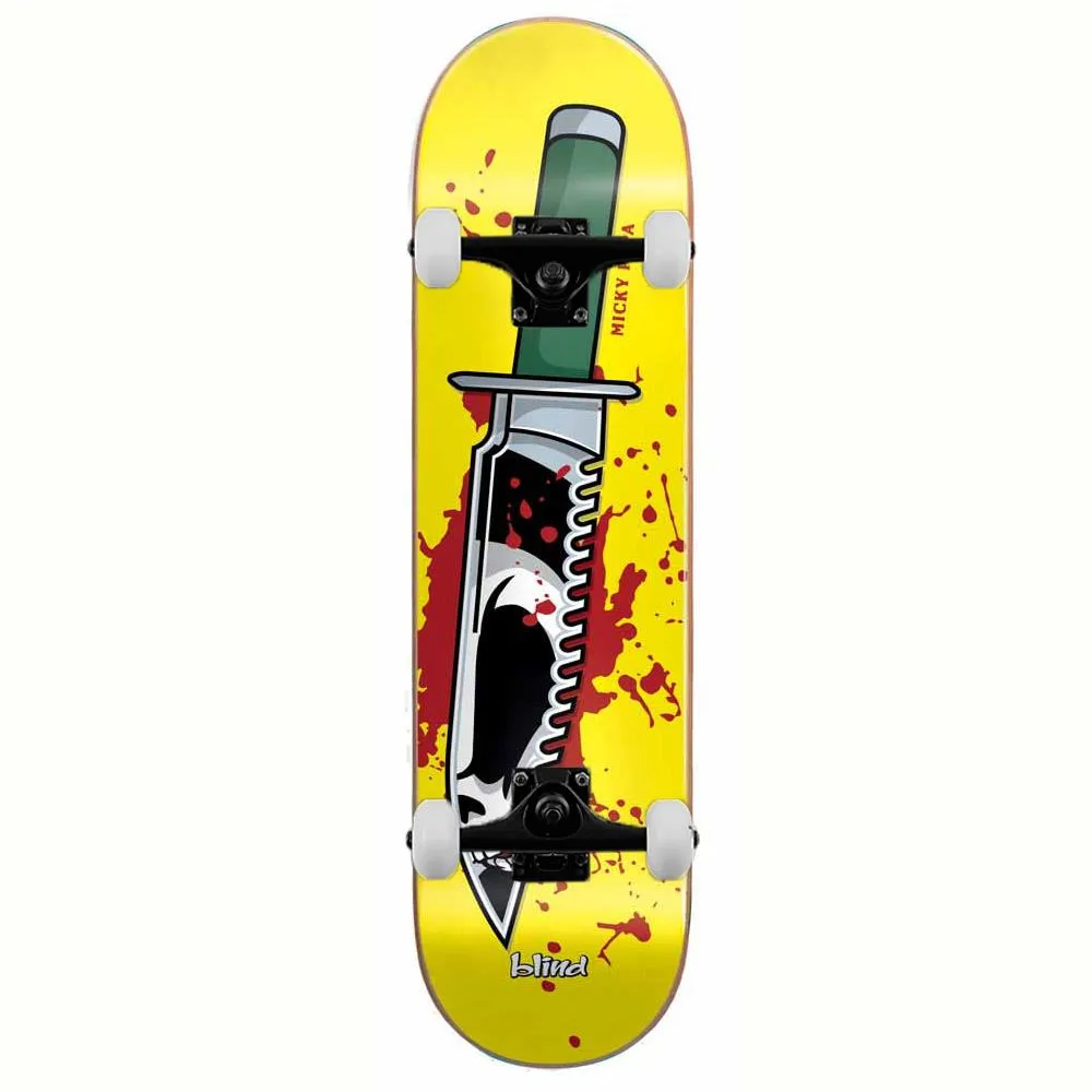 Blind Papa Reaper Knife R7 Complete Skateboard Yellow 8''