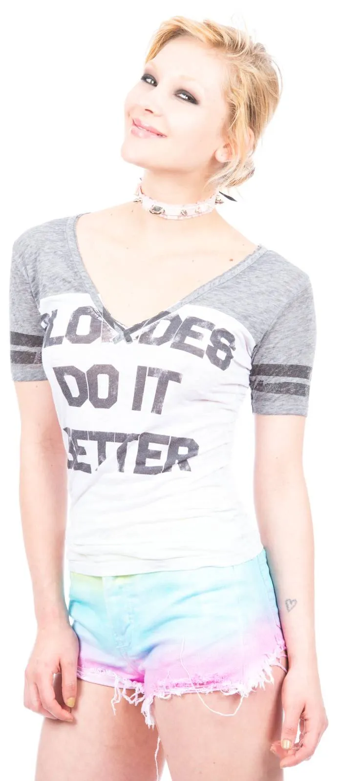 Blondes Do It Better Football Tee-