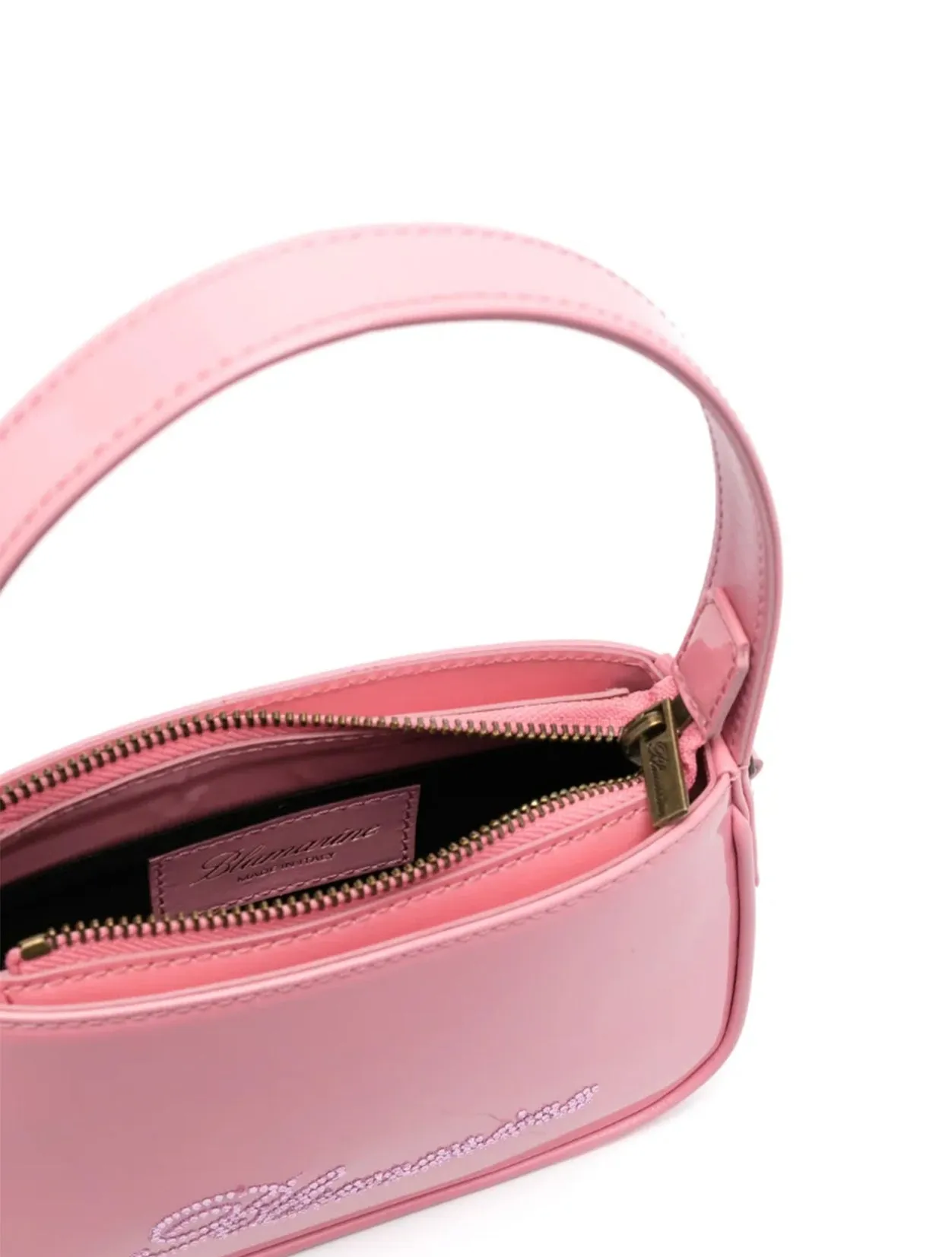 Blumarine Pink Patent Crossbody Bag