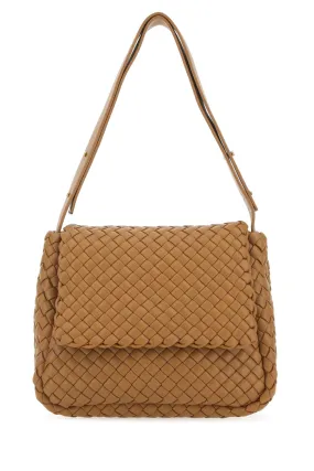 Bottega Veneta Camel Leather Cobble Shoulder Bag