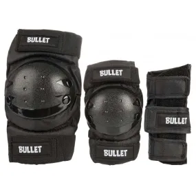 Bullet Triple Skateboard Padset Standard Combo Junior Black One Size Fits All Junior