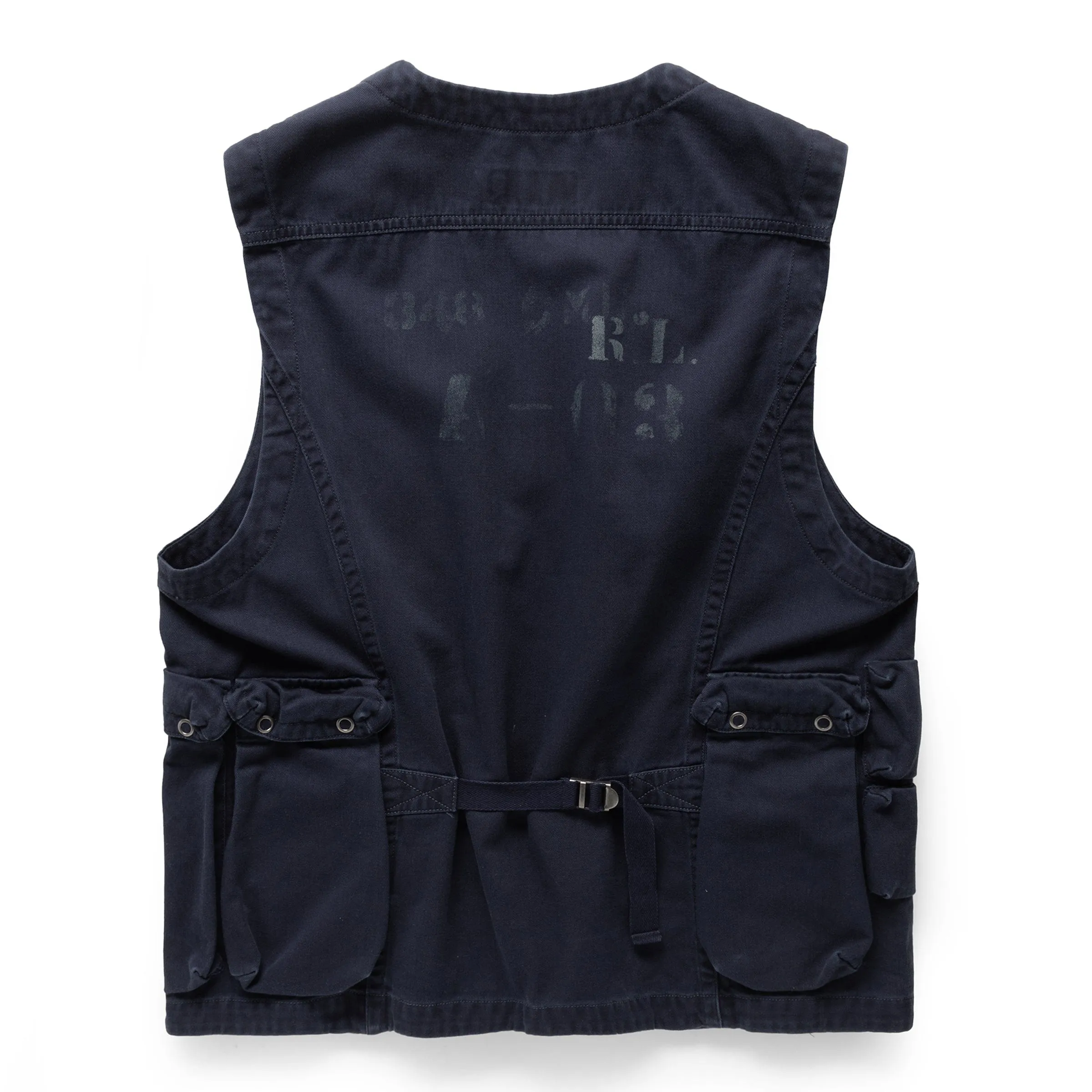 C1 RUSTIC TWILL UTILITY VEST INK | Bodega