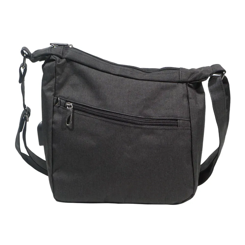 CALLA ANTITHEFT CROSSBODY BAG BLACK