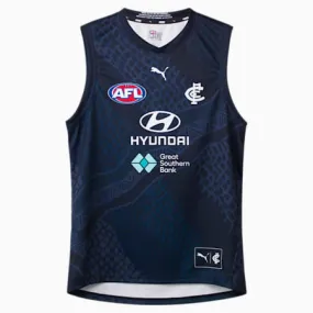 Carlton Football Club 2024 Replica Training Guernsey - Youth 8-16 years | Dark Navy-Blue Nights-CFC | PUMA Football | PUMA 