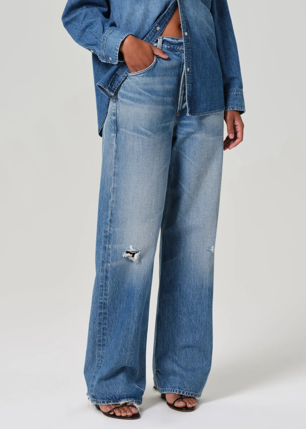 CITIZENS OF HUMANITY AYLA BAGGY JEANS IN SOLANO