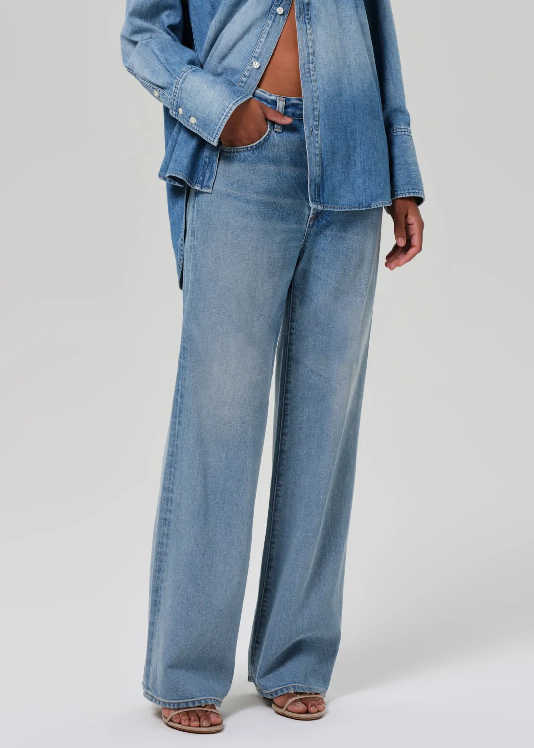 CITIZENS OF HUMANITY PALOMA BAGGY JEANS IN CHALICE