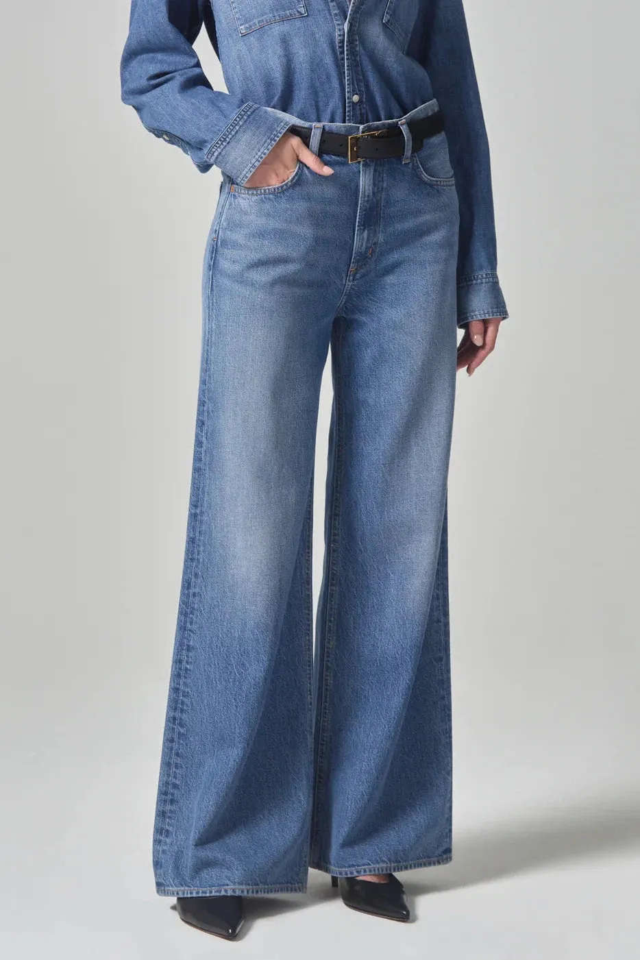 CITIZENS OF HUMANITY PALOMA BAGGY JEANS IN SIESTA