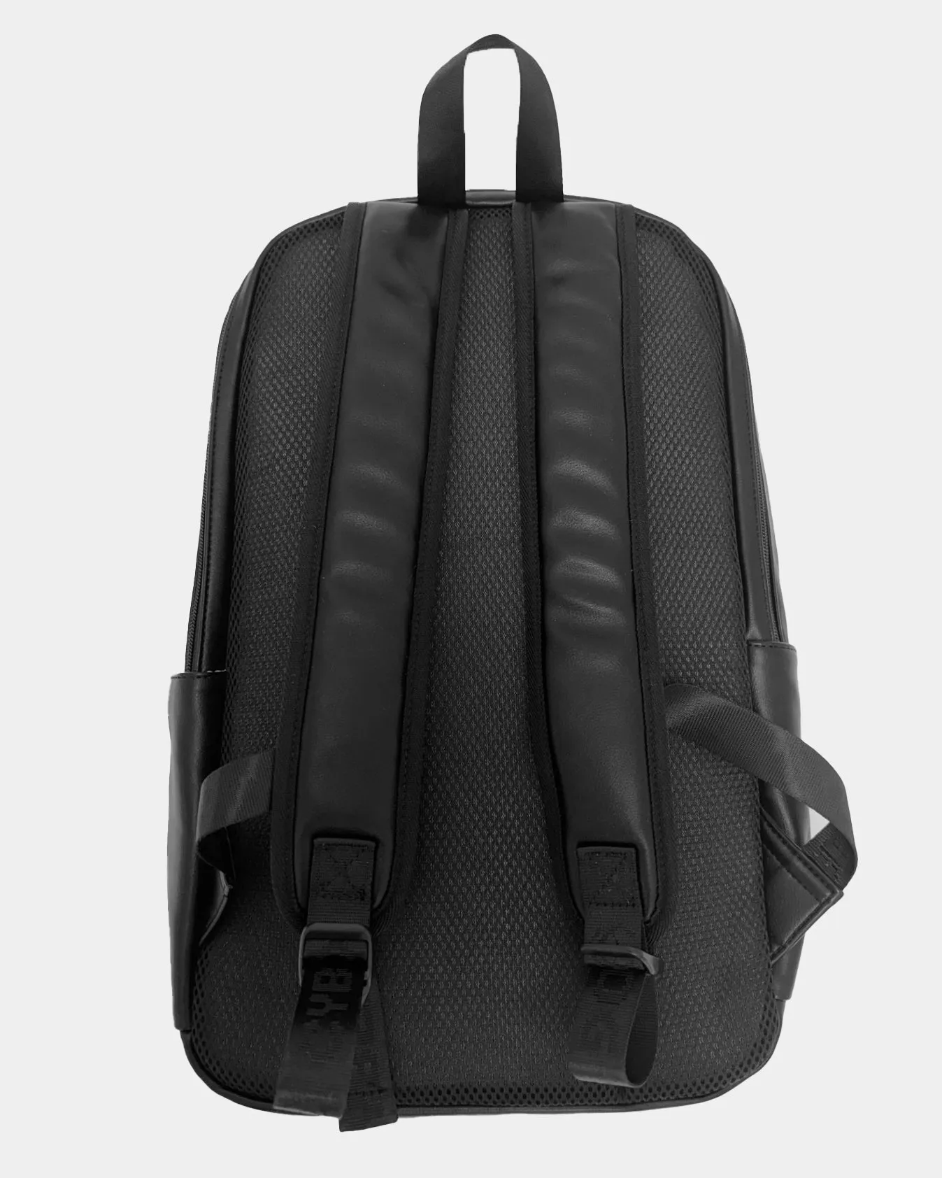 CODE BACKPACK BLACK LEATHERETTE