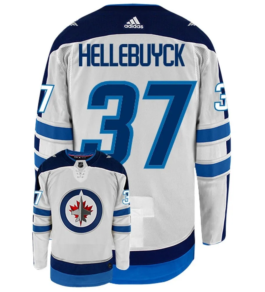 Connor Hellebuyck Winnipeg Jets Adidas Primegreen Authentic NHL Hockey Jersey     