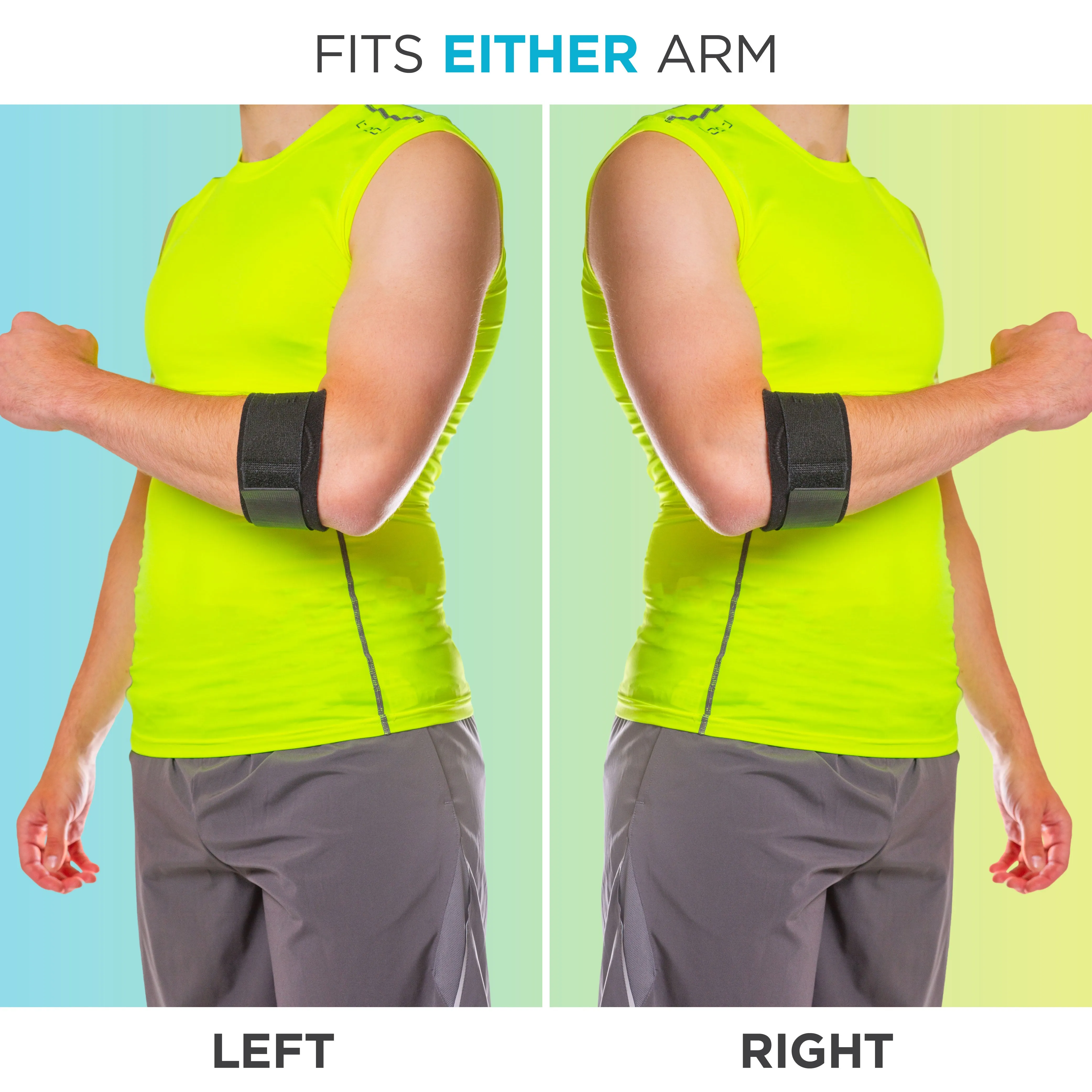 Counterforce Brace | Tendonitis Strap Support Band for Tennis & Golfers Elbow Pain