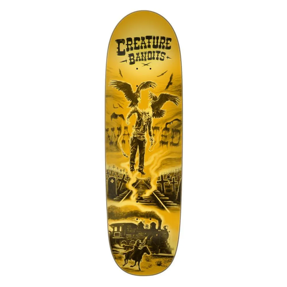 Creature Skateboard Deck Team Bandits Yellow 9.25