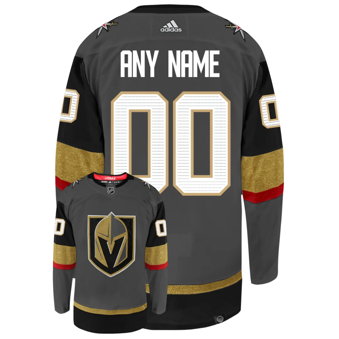 Customizable Vegas Golden Knights Adidas Primegreen Authentic NHL Hockey Jersey     