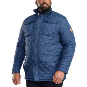 D555 Mens Dalwood Big & Tall Quilted Jacket - Navy