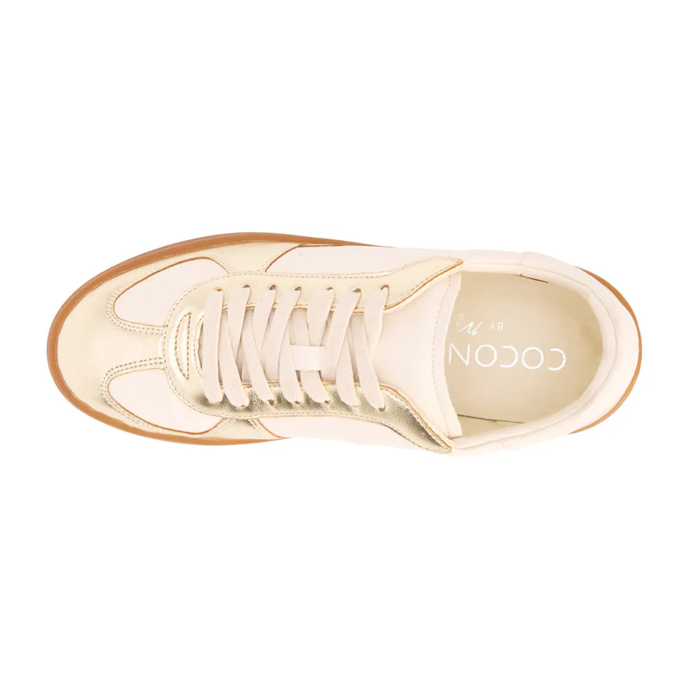 Dana Metallic Lace Up Sneakers