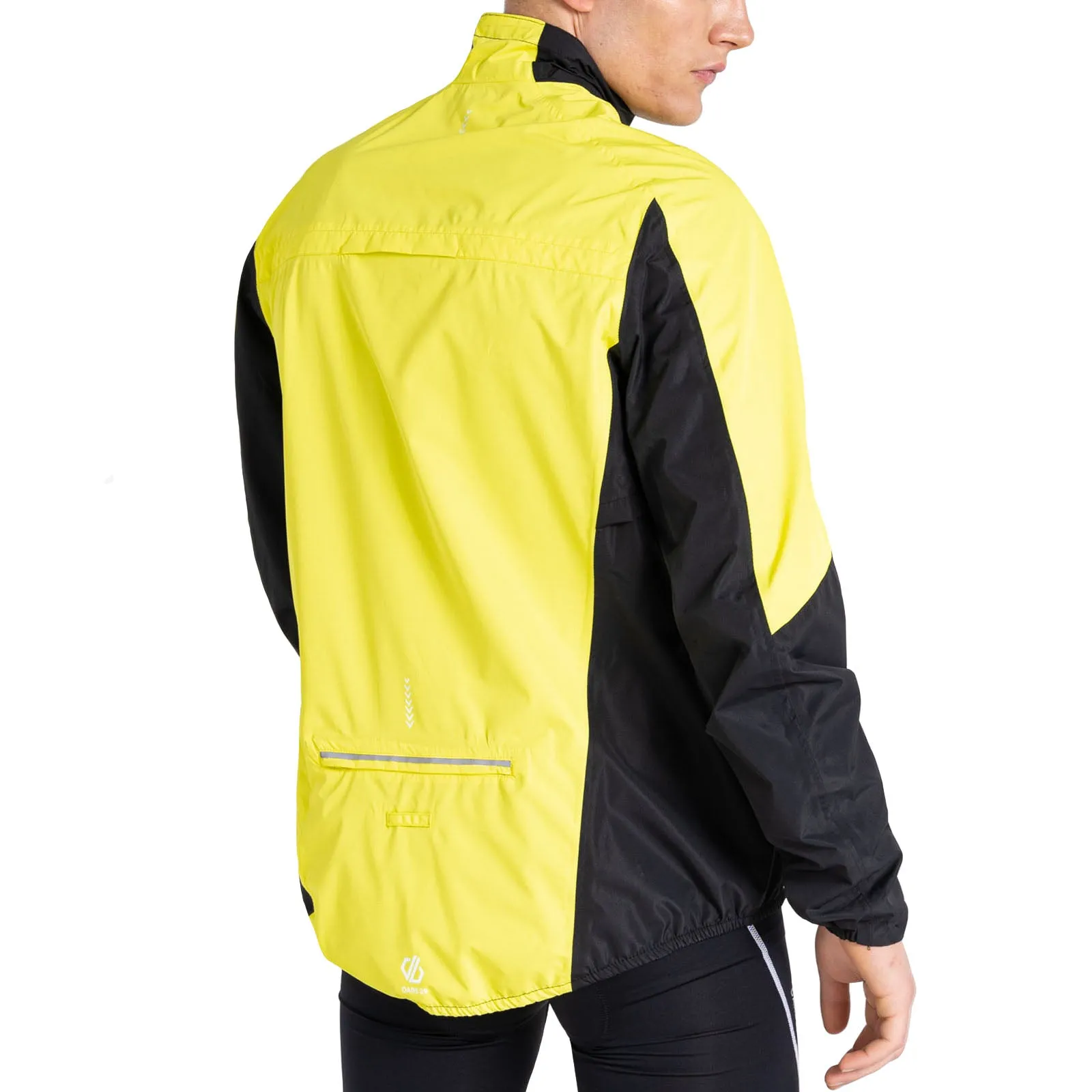 Dare 2b Mens Mediant II Waterproof Breathable Cycling Jacket - Neon Spring