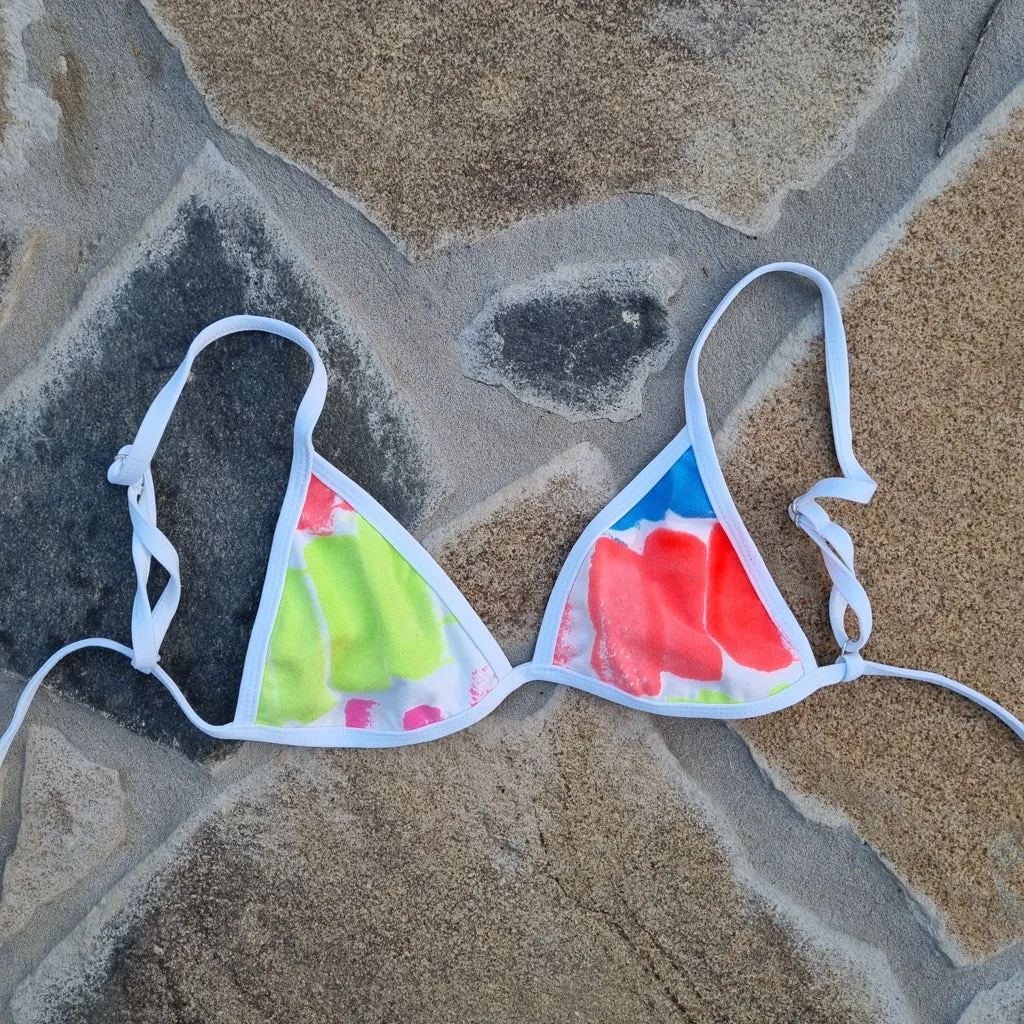 Deadstock Sponge Paint Bikini Separates