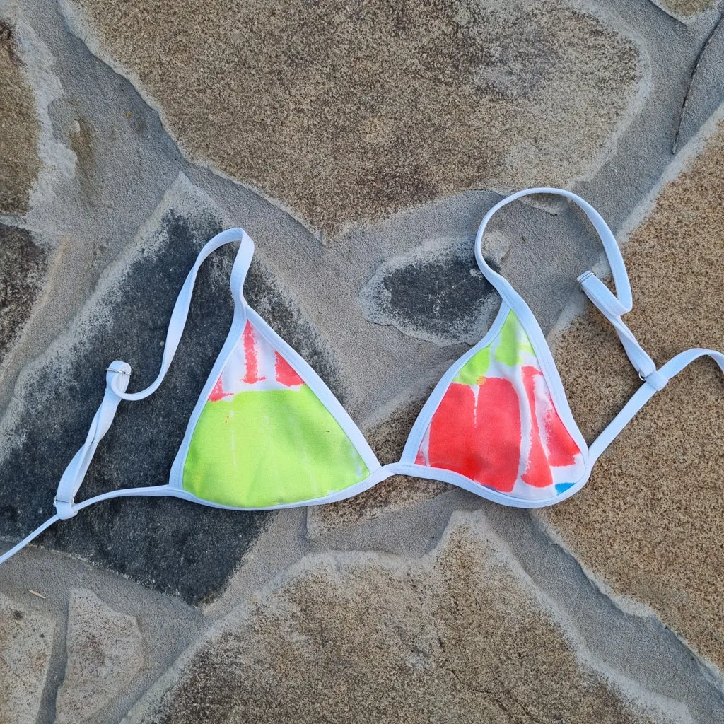 Deadstock Sponge Paint Bikini Separates