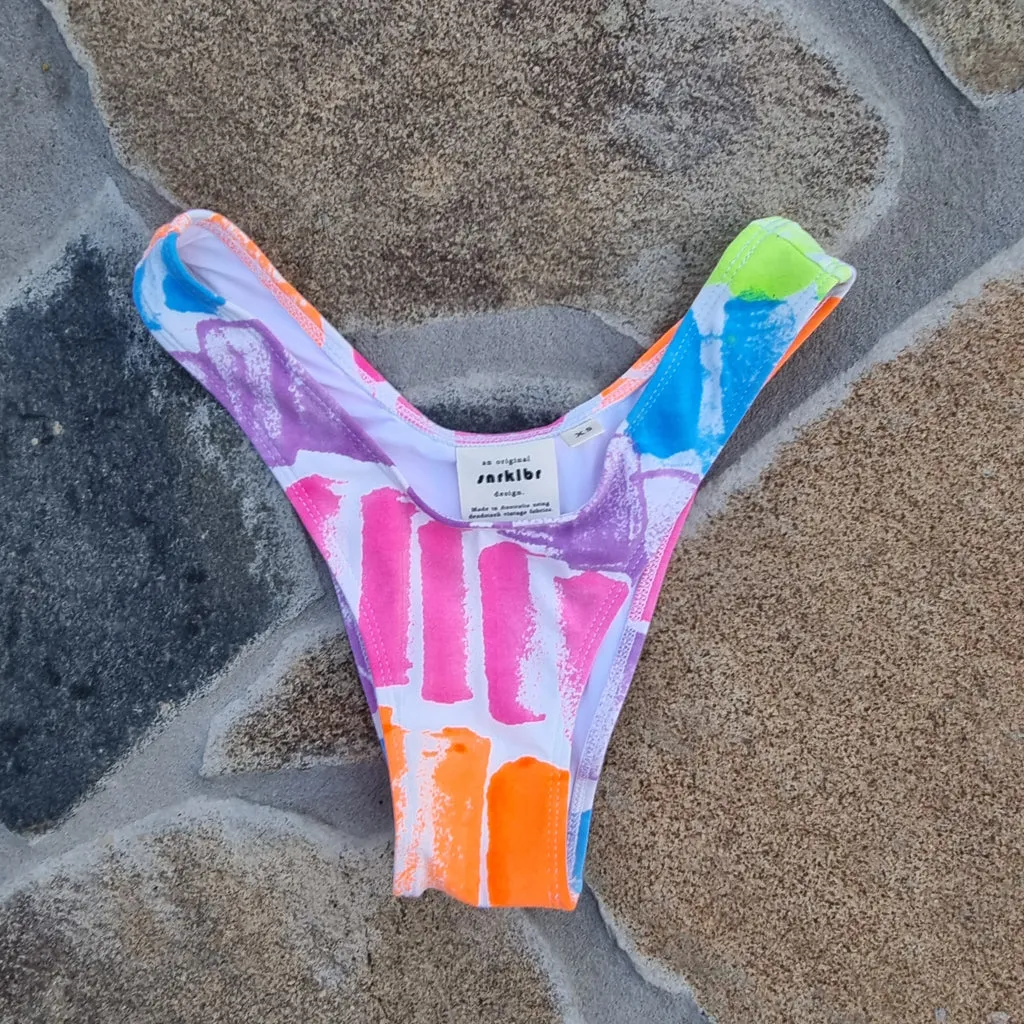 Deadstock Sponge Paint Bikini Separates