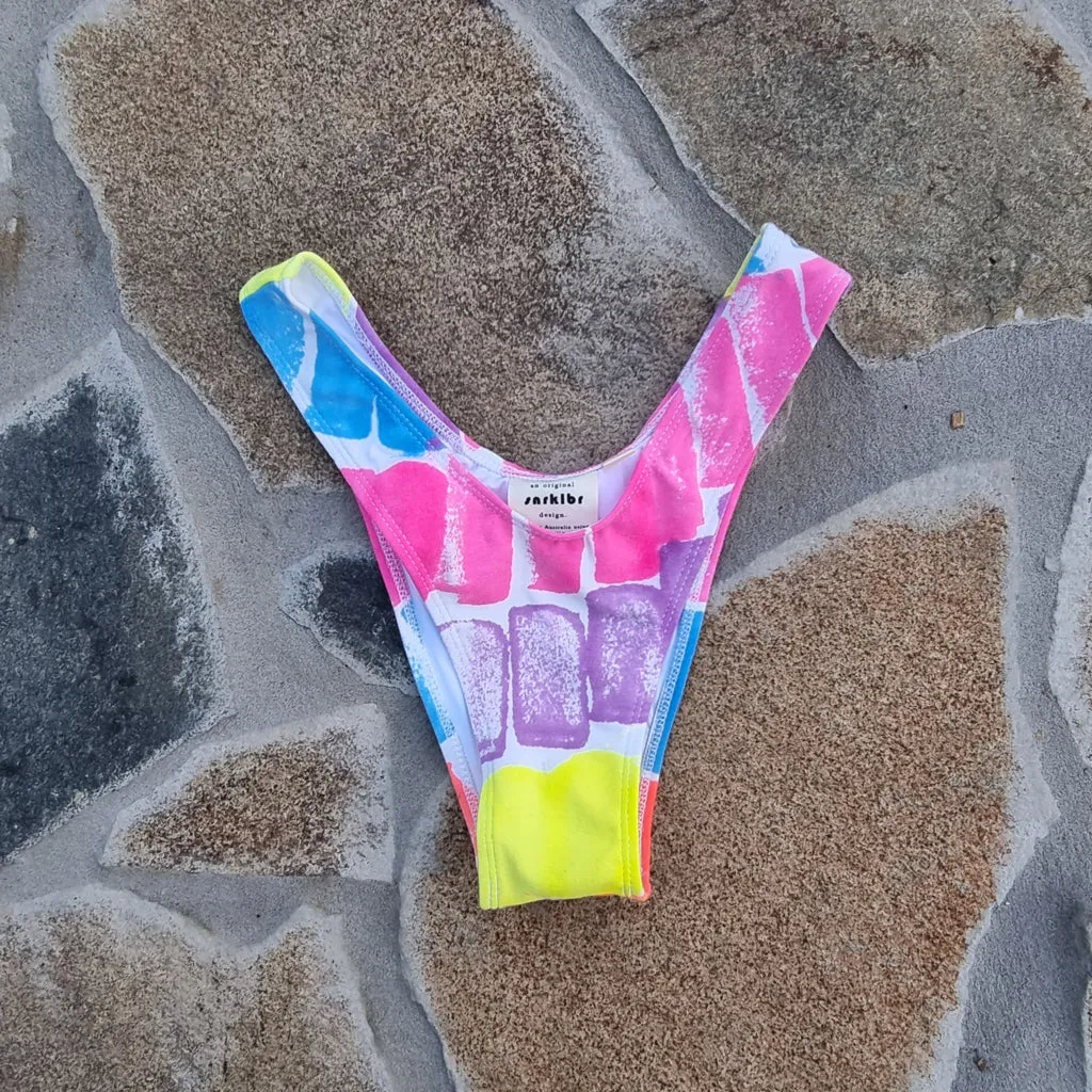 Deadstock Sponge Paint Bikini Separates