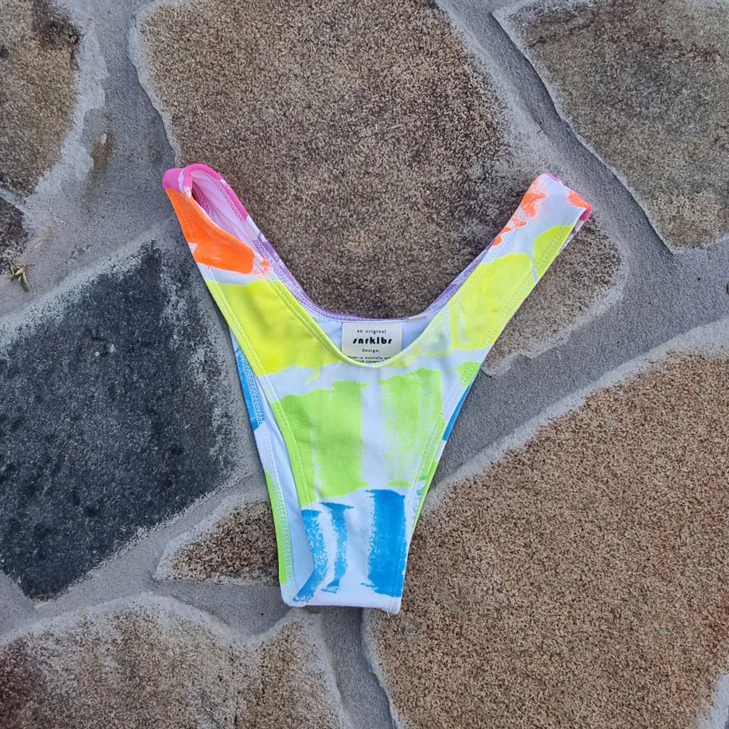 Deadstock Sponge Paint Bikini Separates