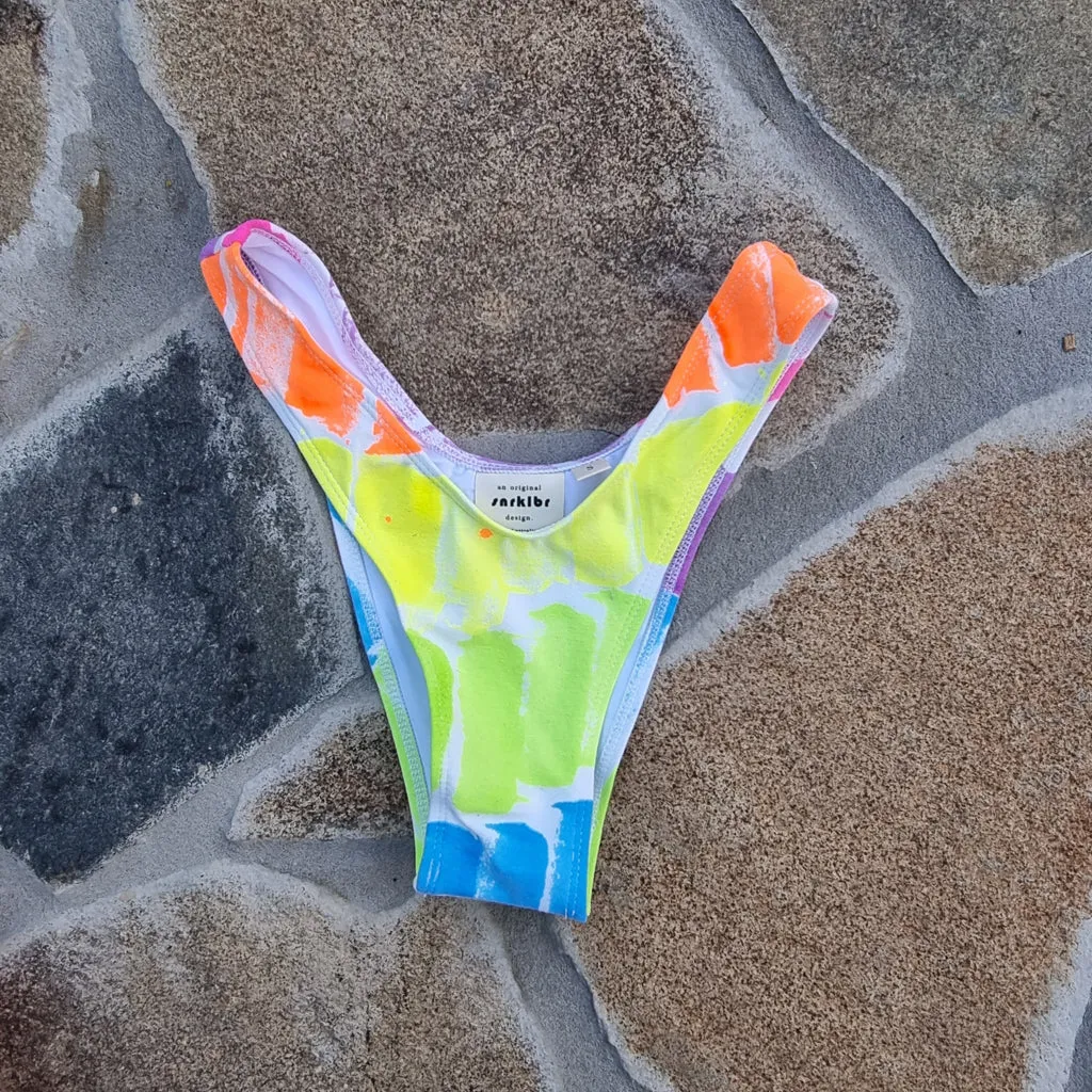 Deadstock Sponge Paint Bikini Separates