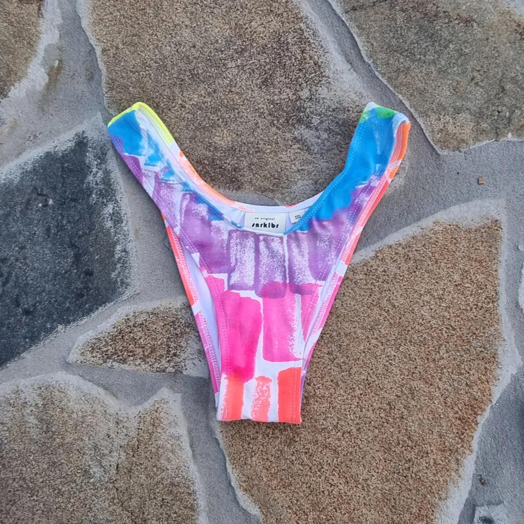 Deadstock Sponge Paint Bikini Separates