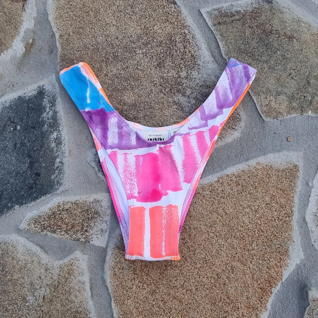 Deadstock Sponge Paint Bikini Separates