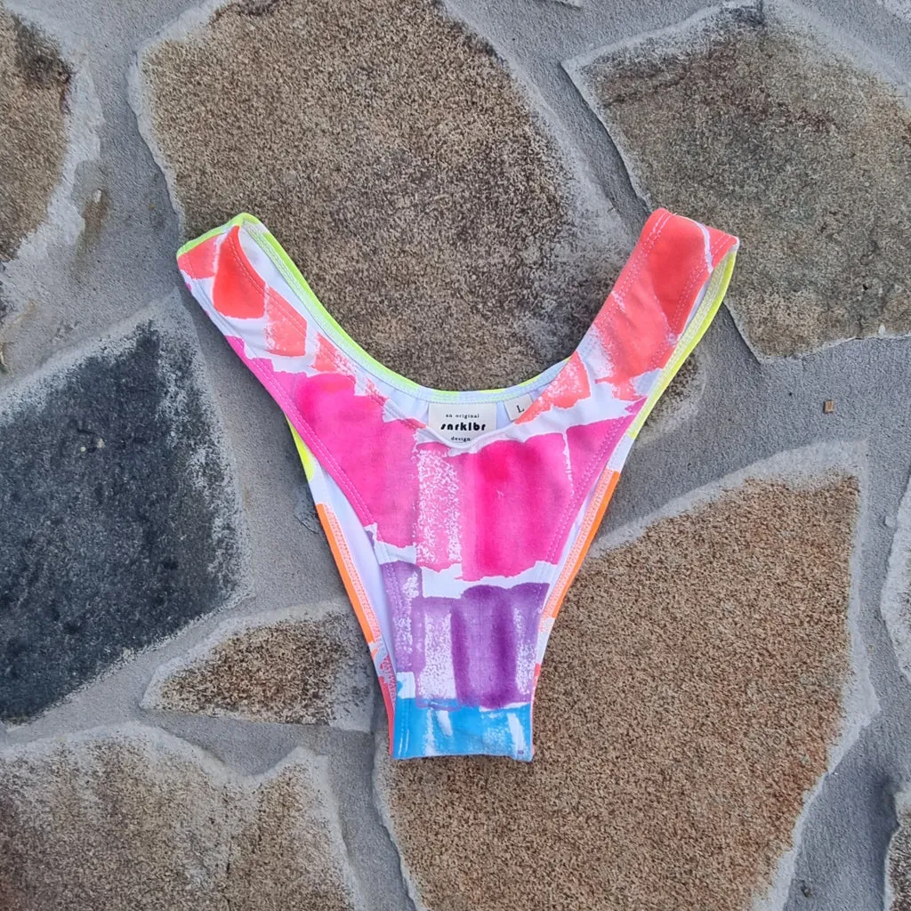 Deadstock Sponge Paint Bikini Separates