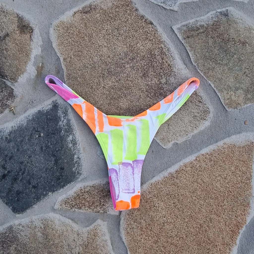 Deadstock Sponge Paint Bikini Separates