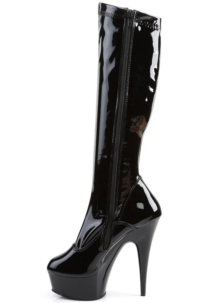 Delight 2000 Patent Knee High Boot