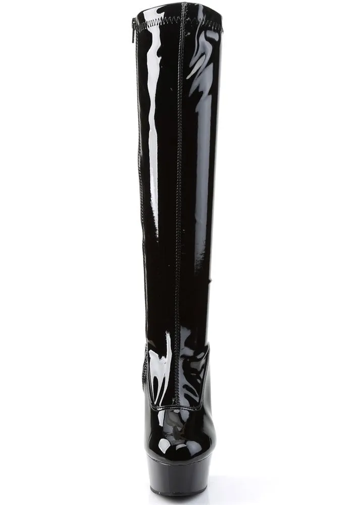 Delight 2000 Patent Knee High Boot