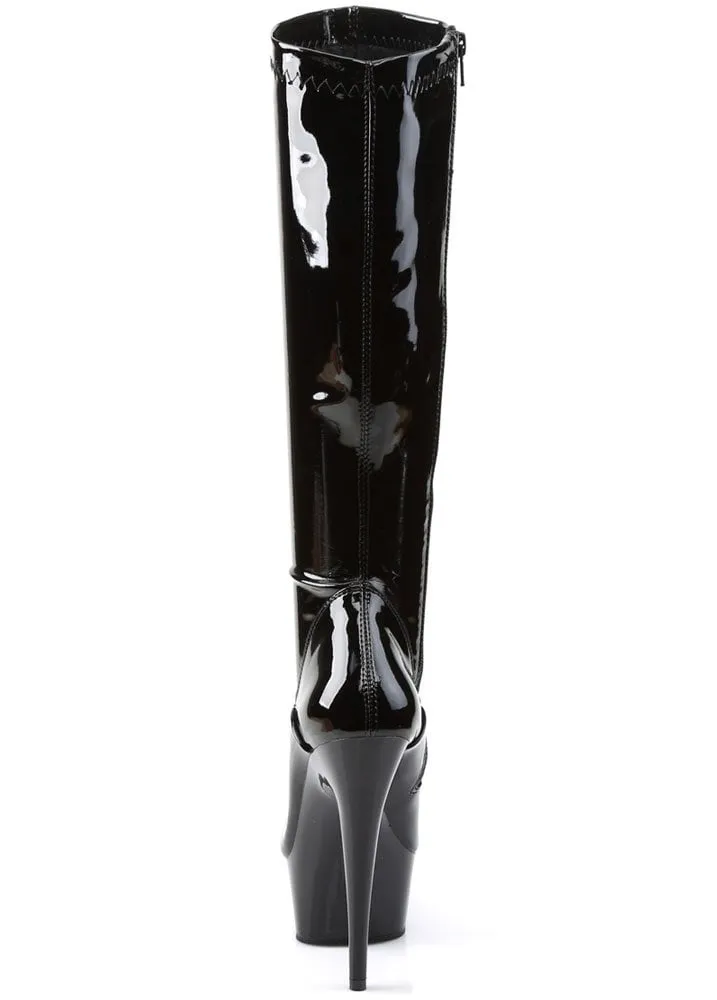 Delight 2000 Patent Knee High Boot